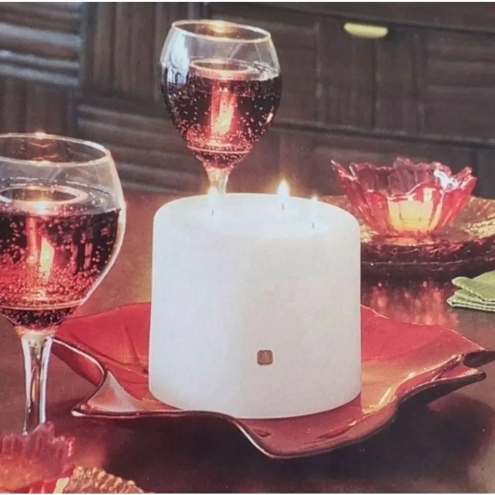 🩵PartyLite Indian Summer 3 Wick Candle Holder